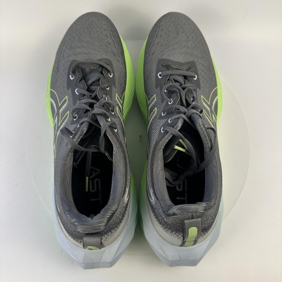 Asics Novablast 3 Shoes Mens Size 12 Gray Green Running FF Blast Plus 1011B905 - Picture 6 of 12
